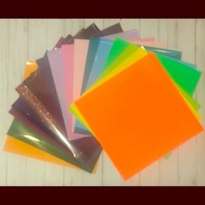 Heat Transfer Vinyl Bundle HTV 12”x12”